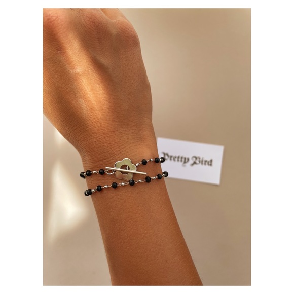 Pretty Bird Toggle Silver & Black choker - Picture 10 of 10